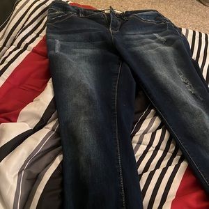 size 6 dark blue 2000 skinny jeans .